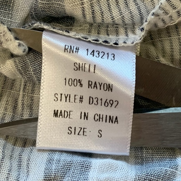 ❌SOLD❌ Pink blush | Blue and White Striped Maxi Dress | Size: S - Picture 8 of 9